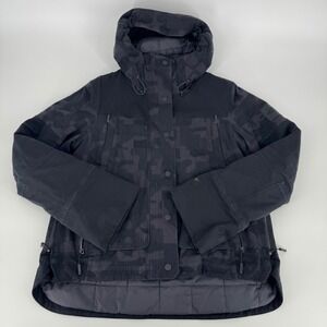 The North Face Women's GTX PrimaLoft‎ Insulated Parka Black Camo Hooded M